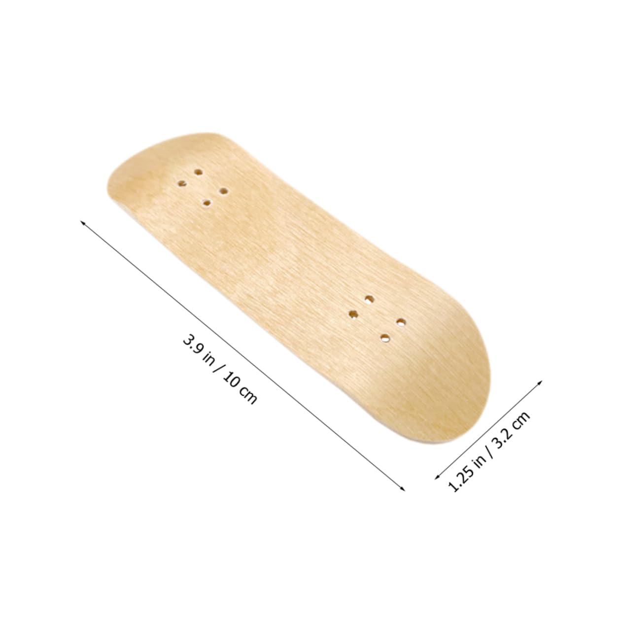 BCOATH 2pcs Finger Skateboard Decks Mini Replacement Boards Smooth Surface for Finger Skateboard Fun Maple Material for Enthusiasts