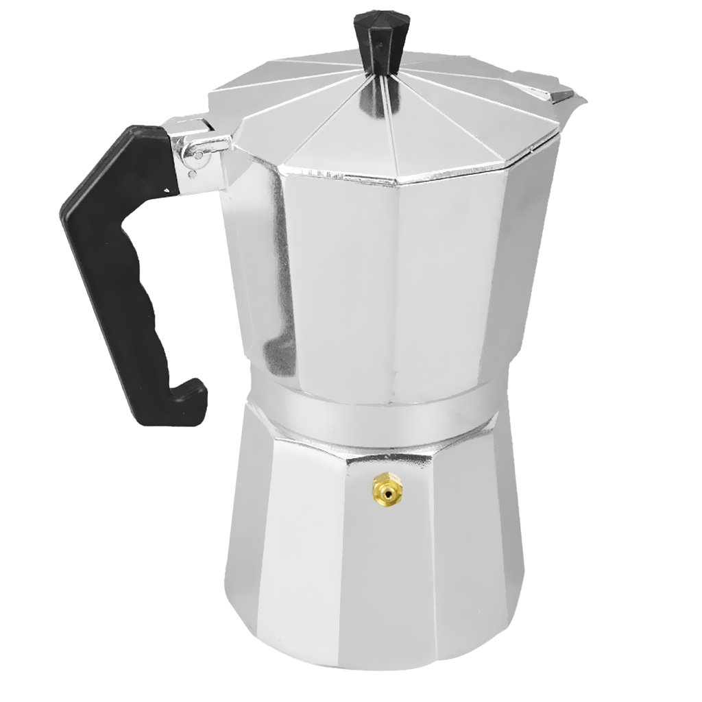 Cafetera de Aluminio Tipo Cafetera de para Espresso Y Latte, 3 Copas