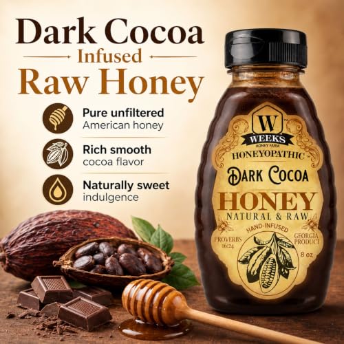 Miel Americana Cruda con Cocoa Dark Cocoa 8 oz miniatura 2