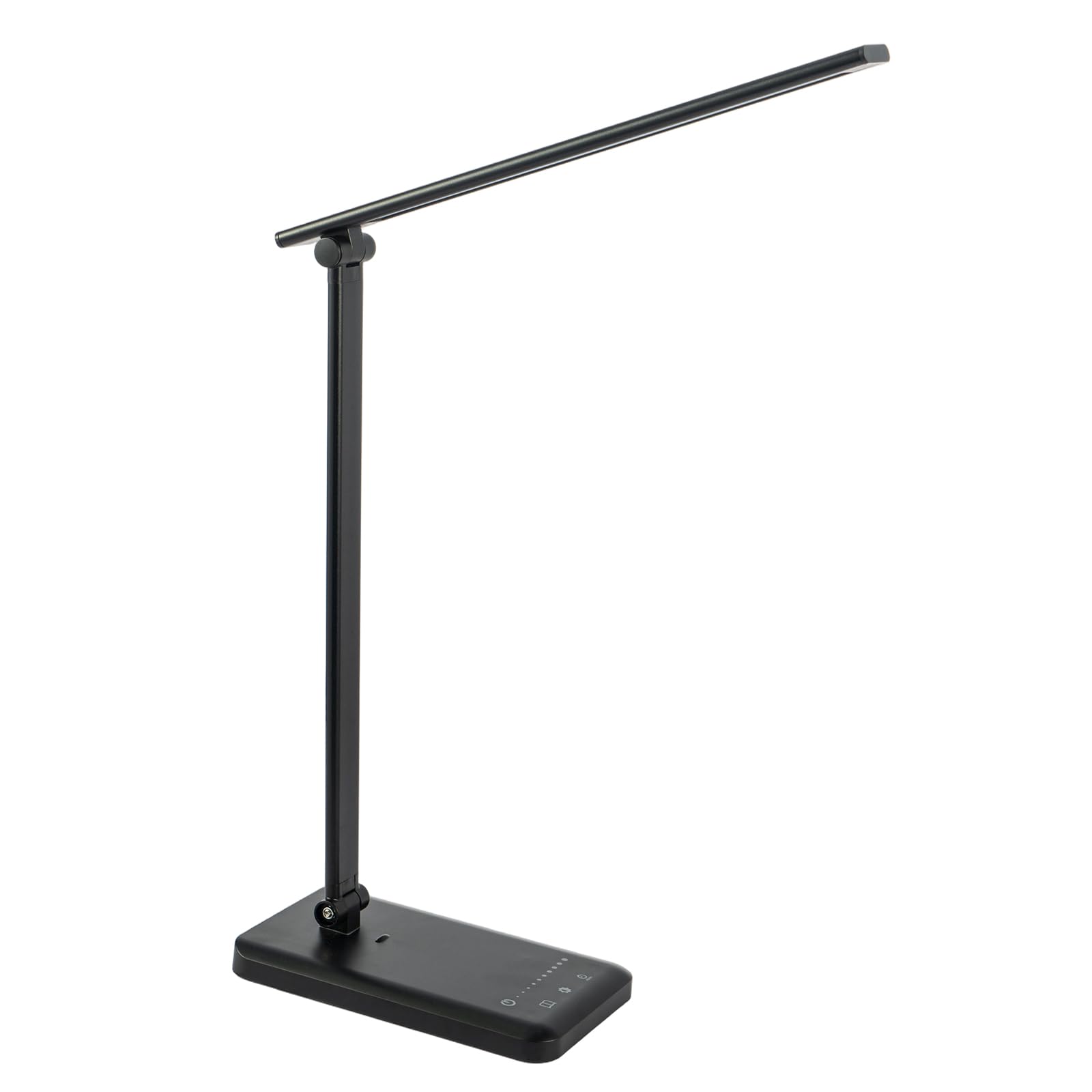 SUNNYNEST Desk Lamp with USB Charging Port, Dimmable Bedside Lamp, 5 Light Modes & 10 Brightness Levels, Touch Control Eye-Caring Table Lamp for Home Office, Bedroom, Study Reading Light (Black)
