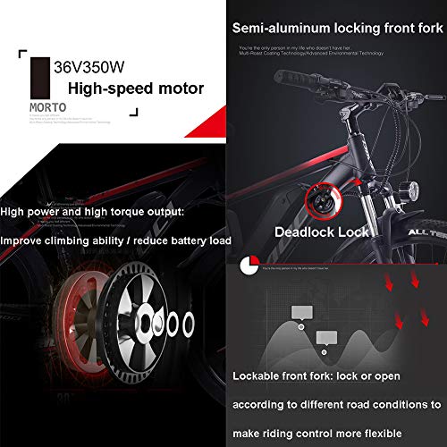 image for Hyuhome Electric Bikes for Adult, Magnesium Alloy Ebikes Bicycles All 