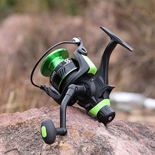 Moulinet de pêche à la carpe robuste avec 13+1 roulements en acier inoxydable - 7