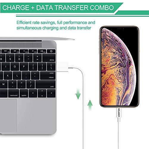 iPhone Charger, WELAKER Data Sync Transfer Lightning Cable 2Pack 6ft with Dual Port Wall Charger Adapter Charging Block Power Plug(ETL Listed) Compatible with iPhone 11 Pro Max XS XR X 8 7 6 5 iPad