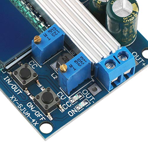Image of REES52 Buck Boost Converter Display, Buck-Boost Board DC 5.5-30V 12v to DC 0.5-30V 5v 24v Adjustable Constant Current Voltage Step UP Down Voltage Regulator 4A 35W Power Supply Module