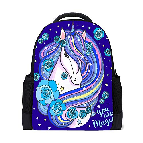Sac à dos de voyage motif licorne grand volume pour bagage cabine avion