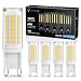 JandCase G9 LED Light Bulbs, 5W, 40W Halogen Equivalent, 400LM, Natural Daylight White 4000K, G9 Base, G9 Bulbs for Chandelier, Wall Sconce, Not Dimmable, 5 Pack