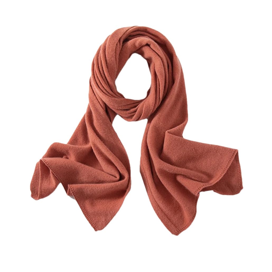 Bufanda tejida de cachemira para mujer, 190 x 60, para otoño e invierno, cálida y ligera