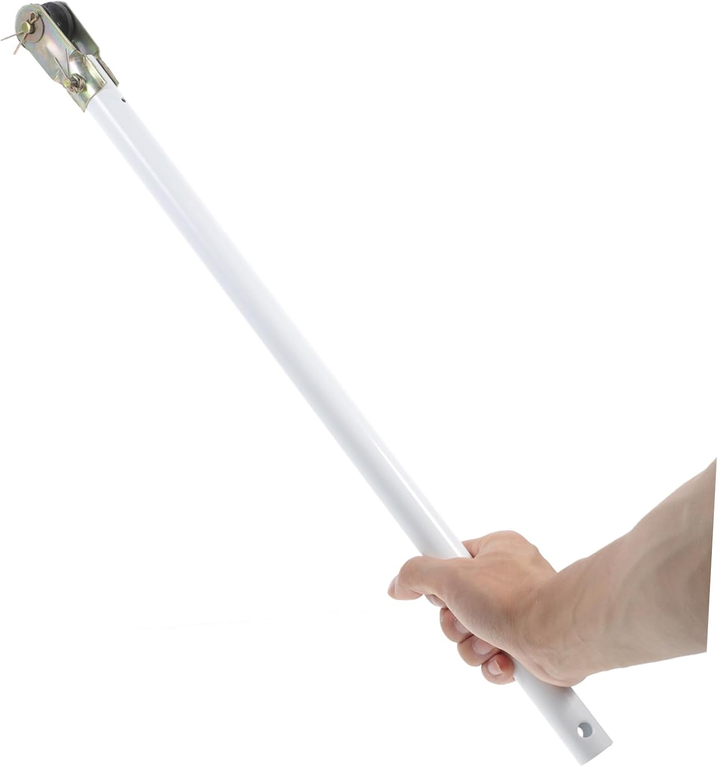 Mikikit 4sets Ceiling Fan Extension Rod Kit Downrod Roller for Easy Installation Fan Pole Heavy-duty Support