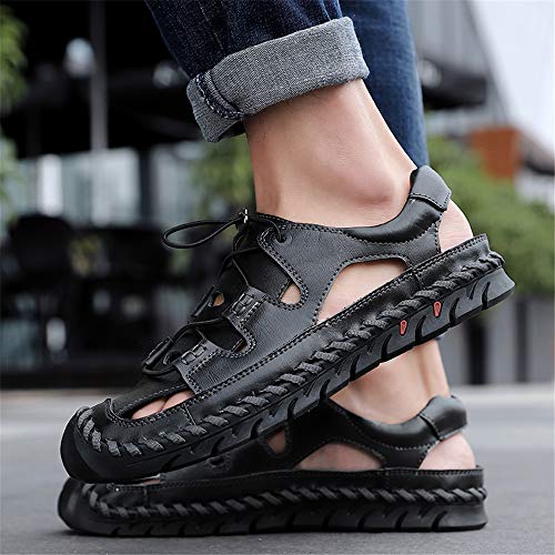 Men Outdoor Sandals Breathable Summer Beach Shoes Shoelace Walking Fisherman Anti-Slip Comfortable Casual Fashion3