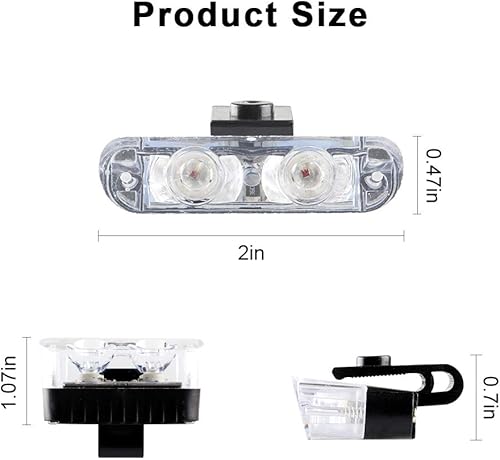 Miniatura 4 de Sidaqi 4 en 1, luces de emergencia de 12 V estroboscópicas, luces de advertencia. luces intermitentes para auto, camioneta, DRL, ambulancia, auto de