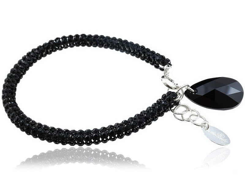 Bracelet unique ARANDE pour sublimer vos soirées en argent 925 et cristal étincelant