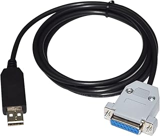 FTDI FT232RL CHIP USB to D-SUB 15-PIN DB15 Female Adapter RS232/RS485 Serial Communication Cable Compatible with LEUZE Electronic to PC (Size : 5M, Color : RS232 Signal)