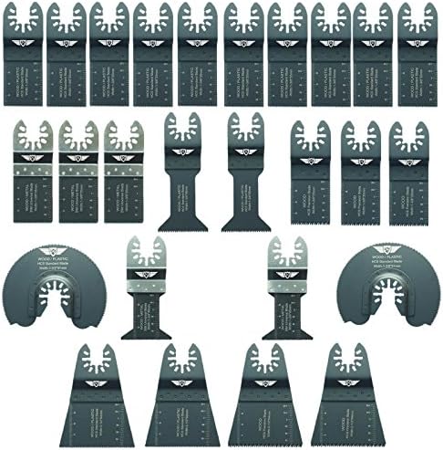 26 x TopsTools FAKA26A Fast Fit OMT Mix Blades for Dewalt Bosch Fein (Non-StarLock) Makita Milwaukee Craftsman Chicago Ryobi Rockwell (HyperLock) Porter Cable Multi Tool Accessories