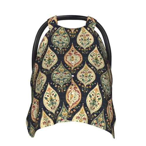 Housse de siège auto bébé motif vintage chic et tissu premium