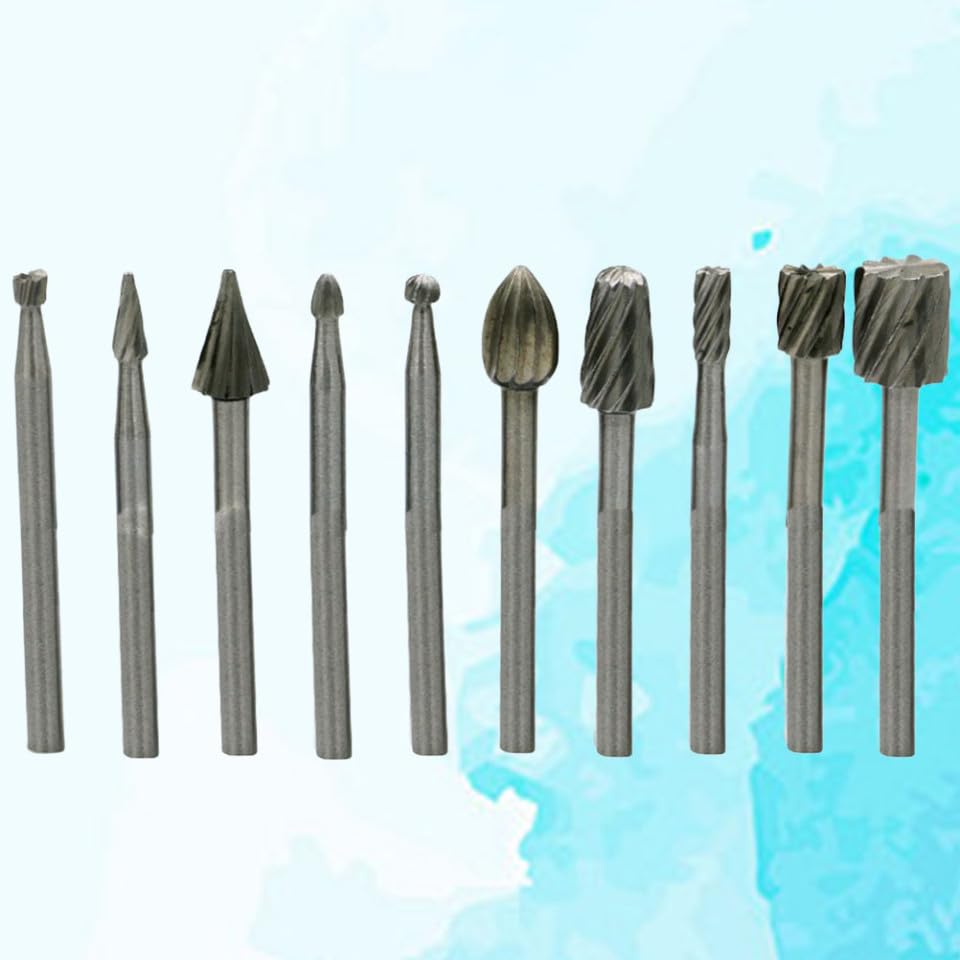 Set de 10 fresas rotativas para madera y aluminio miniatura 3