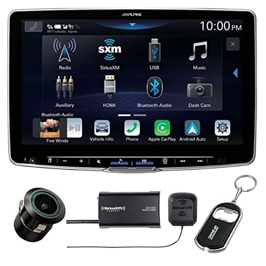 Alpine Halo11 ILX-F511 11" Digital Multimedia Receiver (Does Not Play Discs) with Back-Up Bullet Camera and SiriusXM Tuner