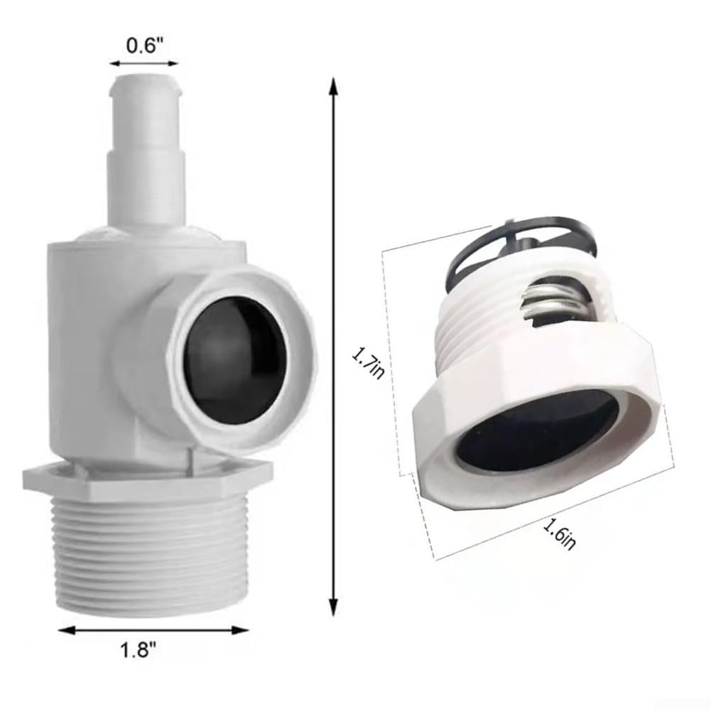 Déconnexion Rapide Polaris UWF + Valve De Pression 9-100-9002 - Compatible 280, 380, 480 Pro - Raccord Mural Pour Nettoyeur Piscine