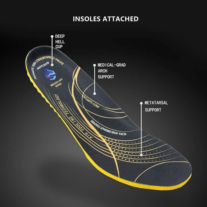 SUREWAY Men's 6" Mid-Top Work Boot - Genuine Leather, Classic Chukka Boots, Lace-Up Ankle Boot - Image 7