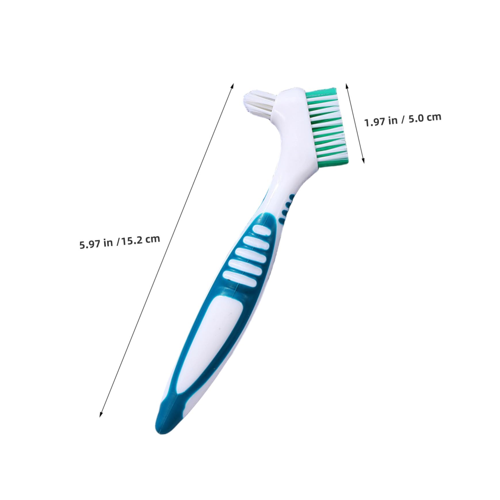 Veemoon 12pezzi Spazzolino Per Protesi Dentarie Mobili Da Design Doppia Faccia Strumento Per Pulizia Di Dentiere e Apparecchi Ortodontici Morbido e Ergonomico Per Uso Quotidiano e Portatil