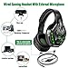 immagine 1PHOINIKAS Cuffie Gaming PS4, Cuffie Wireless Bluetooth con surround 7.1 per bassi, Cuffie da Gioco con Microfono per Xbox One, PC, Nintendo Switch - Verde