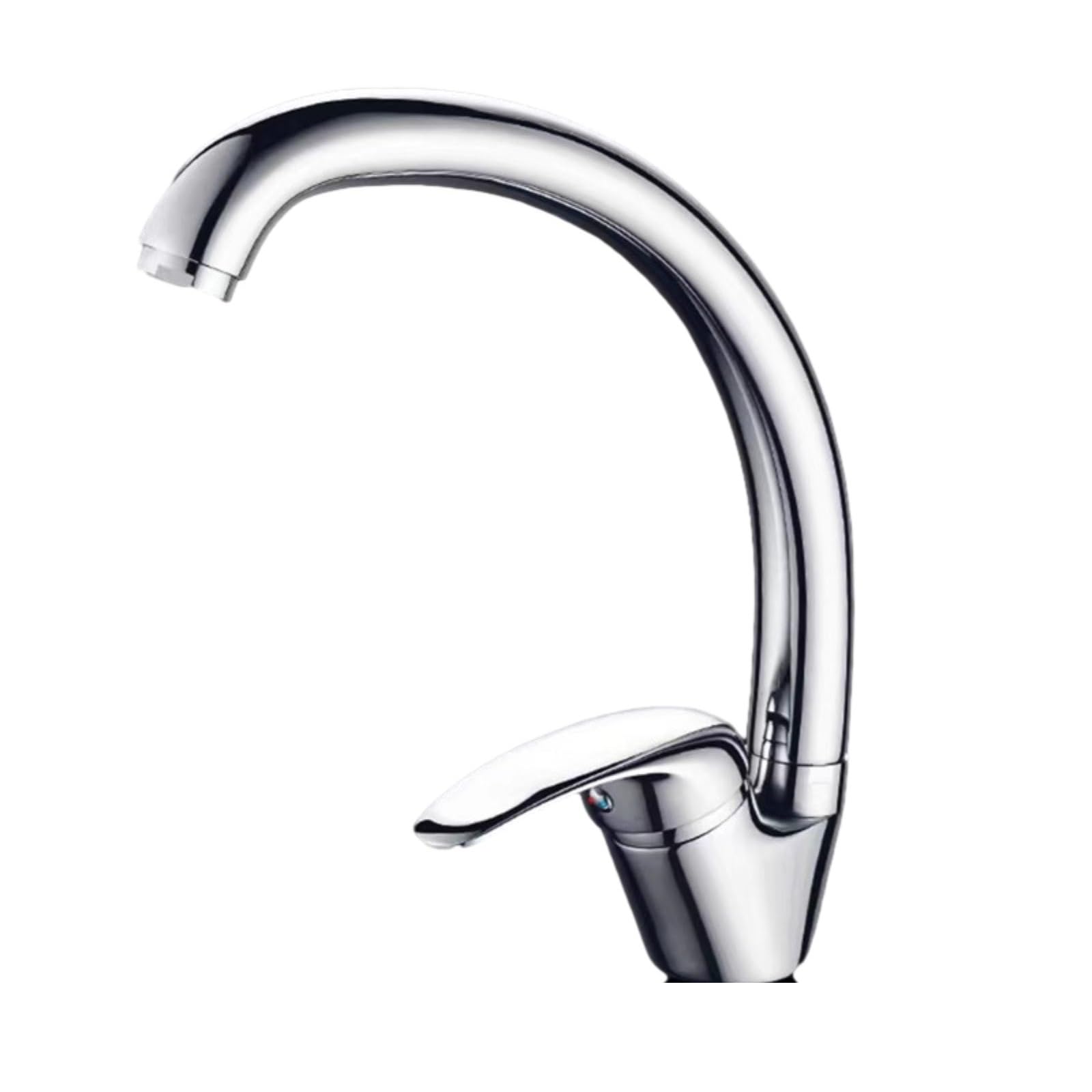 ZYCHSJXA Kitchen Faucet Copper Rotatable Hot and Cold Household Vegetable Sink Balcony Splash-Proof C Tube Type