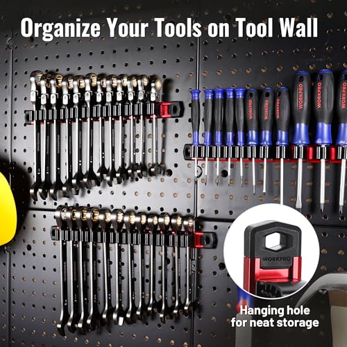 WORKPRO Aluminum Rail Tool Organizer