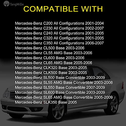 TangMiGe Fog Lights for Mercedes Benz C200 C230 C240 C320 C350 CL55/CL65/SL55/SL65 AMG CL500 CL600 CLK320 CLK500 SLK350 Base SL500 SL550 SL600 Convertible 2001-2009, A Pair, Clear Lens by TangMiGe - Image 2
