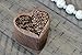 URBAN KRAFTS Engagement Ring Box for Proposal Pocket Size Walnut Wooden Heart Engraved (Will You Marry Me?)
