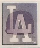 1987 Sportflic Mini Team Logo Trivia (1 Inch Wide X 1.25 Inches Tall) #21 Team Standings Los Angeles Dodgers Official Baseball Card in Raw (NM or Better) Condition