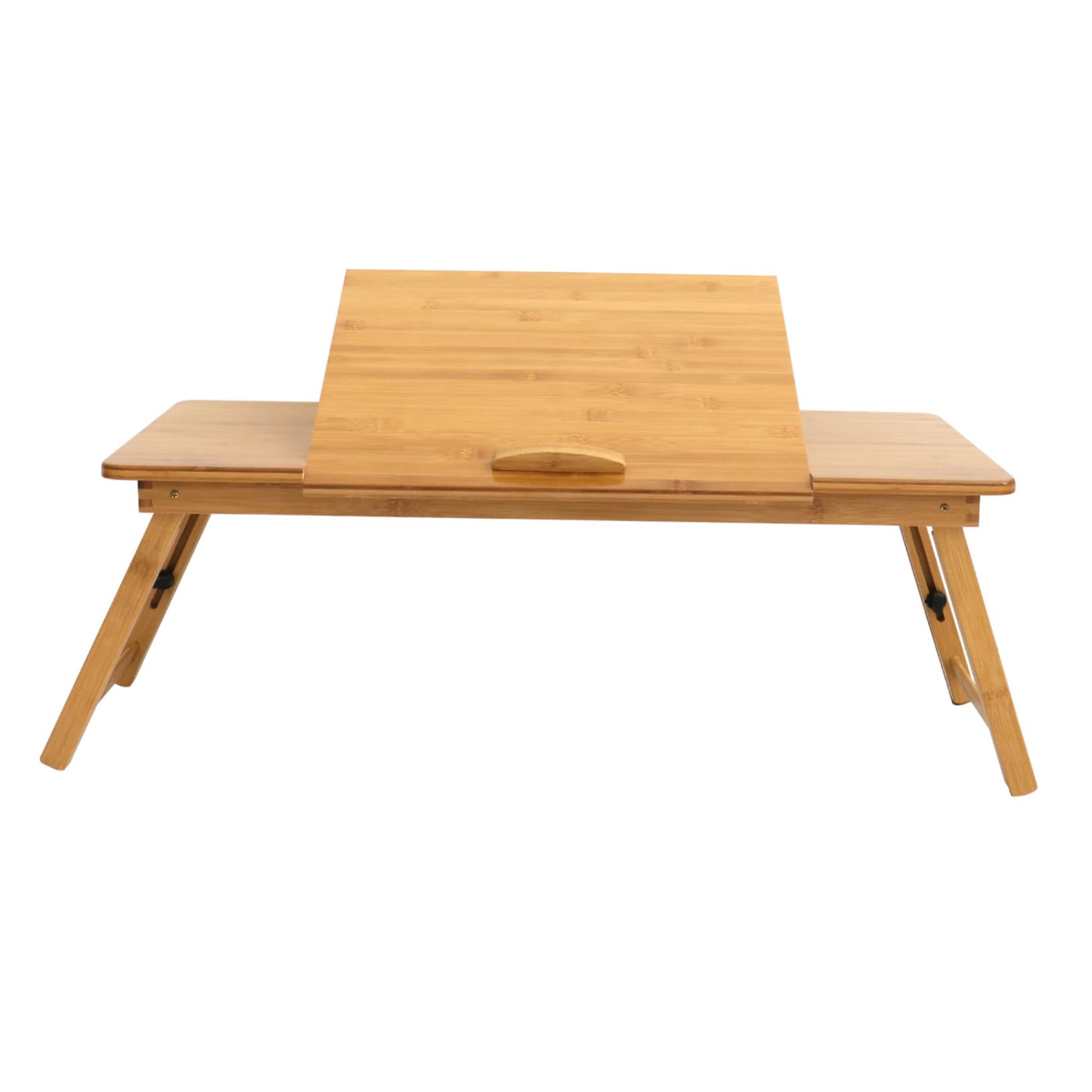 Veemoon Dormitory Breakfast Desk Bamboo Folding Table Foldable Laptop Desk Anti-Slip for Study