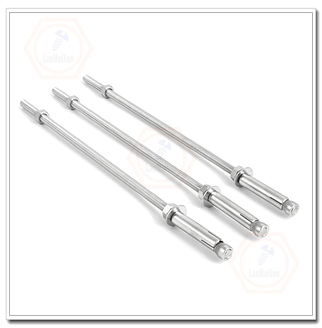 Bulloni ad Espansione | 4 Pezzi M8×200mm 【Allungare】 Bulloni ad Espansione in Acciaio Inossidabile 304(M10,M6x300mm 4pcs)