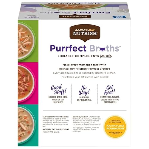 Rachael Ray Nutrish Grain Free Chicken and Tuna Recipe Variety Pack Wet Cat Food, 1.4 oz., Count of 12