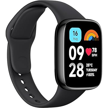 Smartwatch Redmi watch 3 active relógio Redmi Xiaomi preto