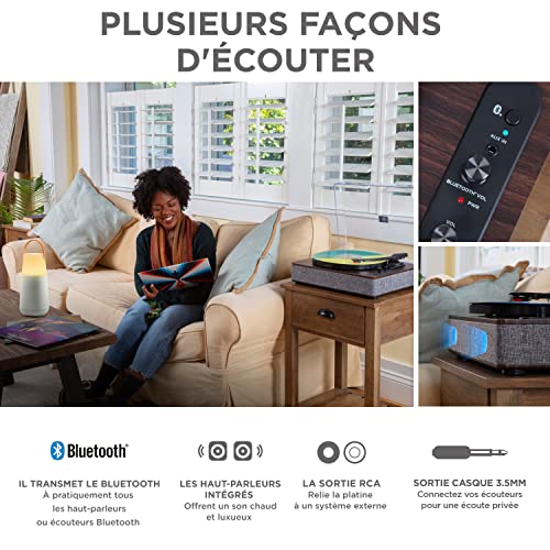 ION Luxe LP & Bright Max – Platine Vinyle Bluetooth avec Haut-parleurs et Enceinte Bluetooth avec lumières - Les Beatles, Paul McCartney, John Lennon, RIngo Starr, George Harrison ION Luxe LP & Bright Max - Platine Vinyle Bluetooth avec Haut-parleurs et Enceinte Bluetooth avec lumières – Image 4