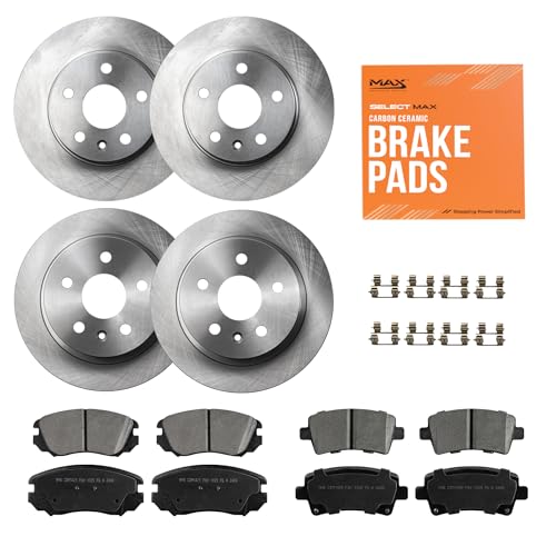 Image of MAX Advanced Brakes - Brake Kit For 2013-2016 Chevrolet Malibu (11.65 inch Dia Fr Rotors), 11-16 Buick Regal, Buick LaCrosse| Carbon Ceramic Brake and Rotor Kit Front and Rear| OE Replacement Brake Rotors