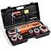Goplus Portable Electric Pipe Threader, Hand Held Threading Machine w/Carrying Case, 6 Dies 1/2", 3/4", 1", 1-1/4", 1-1/2" & 2", HD 2000W Power Drive Pipe Threading Machine