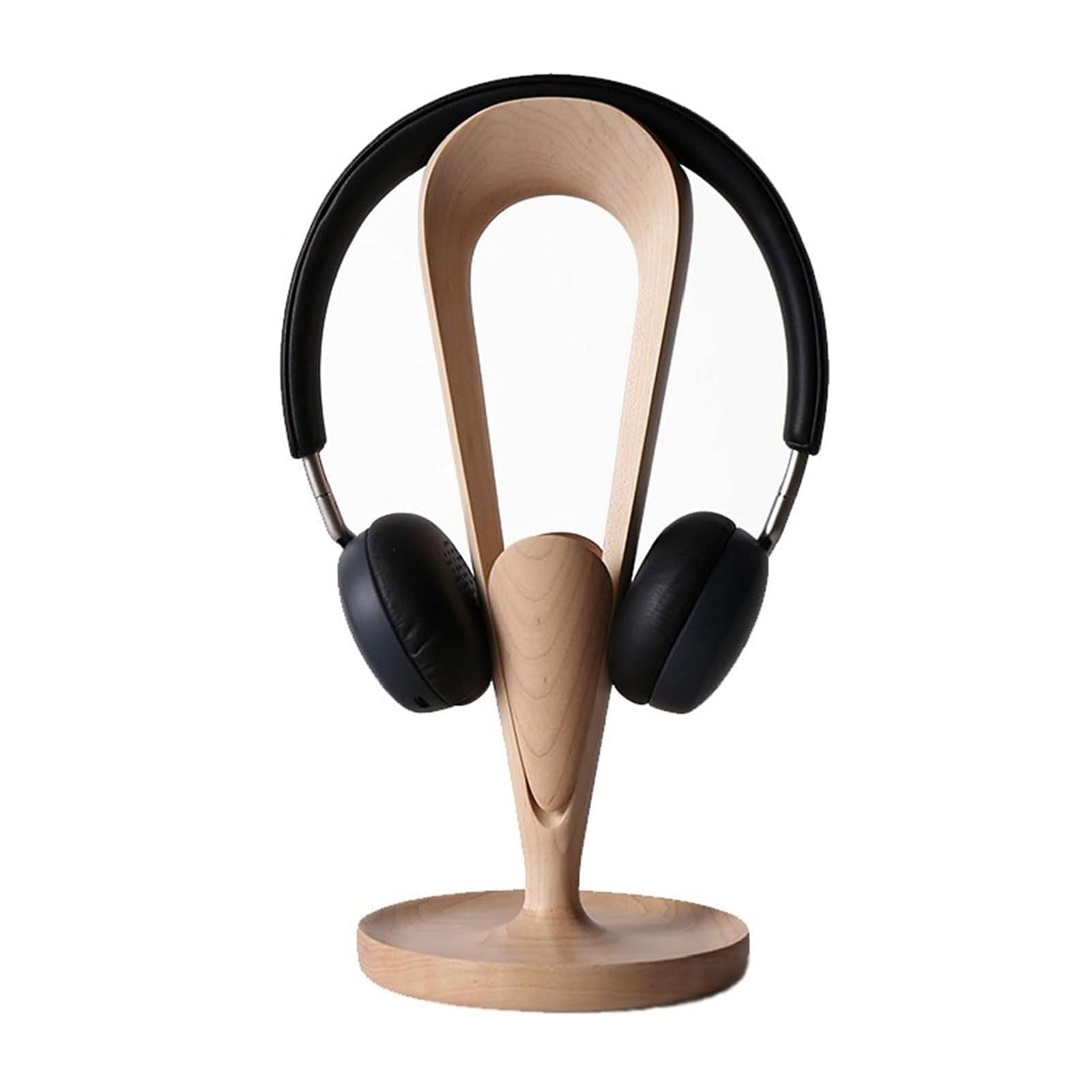 TOMRAIN Supporto per Cuffie/Supporto per Cuffie Supporto per Cuffie da Tavolo in Legno massello Supporto per Cuffie in Grana di Noce Rack di stoccaggio per Cuffie Creativo