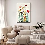 GEEHEIY Paint by Numbers for Adults with Frame, Flowers Easy Framed Paint by Numbers Kits on Canvas for Beginner, DIY Acrylic Oil Adult Painting by Numbers for Gift Home Decor 8 x 12 inch - Image 2