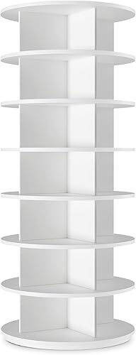 Miniatura 8 de Lazy Susan - Zapatero giratorio de 7 niveles, organizador de zapatos giratorio para 28-32 pares Lazy Susan 360, armario giratorio para zapatos,