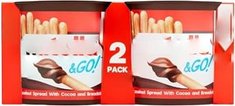 Hazelnut Chocolate Spread and Breadsticks Snack Pot Multipack 2 x 48g Pack Of 2 "Deliciousness that brings a smile" For All Occasions