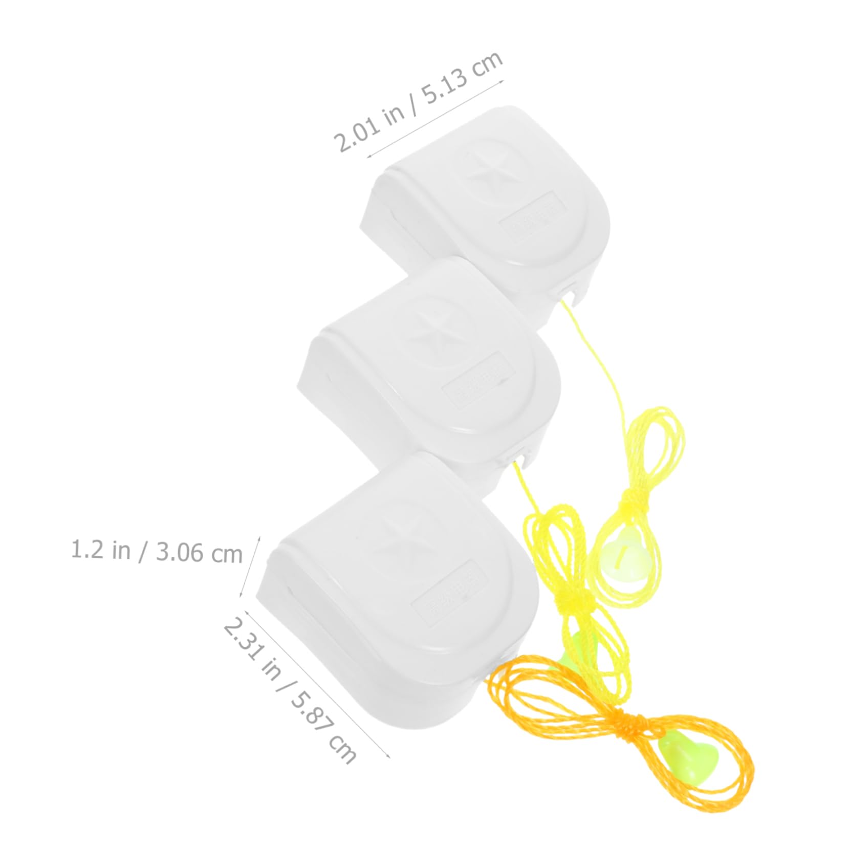 HOLIDYOYO 5pcs Rope Switch Lamp Rope Wall Pulls Cord Pulling Rope The Switch Pull Chain Pull Rope Lamp Pull Light Pull Durable Lamp Ceiling Fan Plastic White