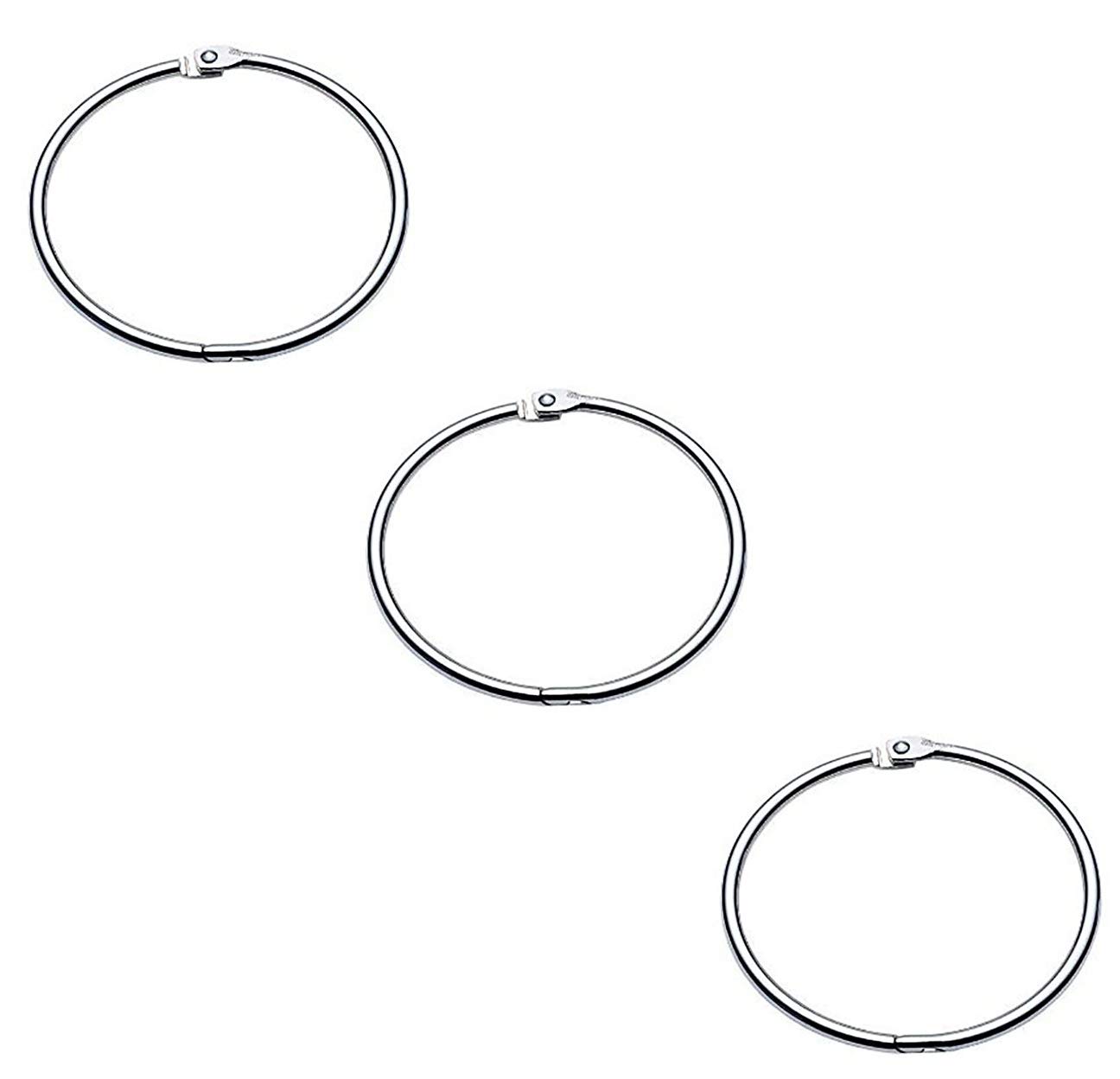 Large Heavy Duty Binding Ring Hinged/Book Binder Ring, 3.4 Inch Diameter X3 in A Pack — image 1