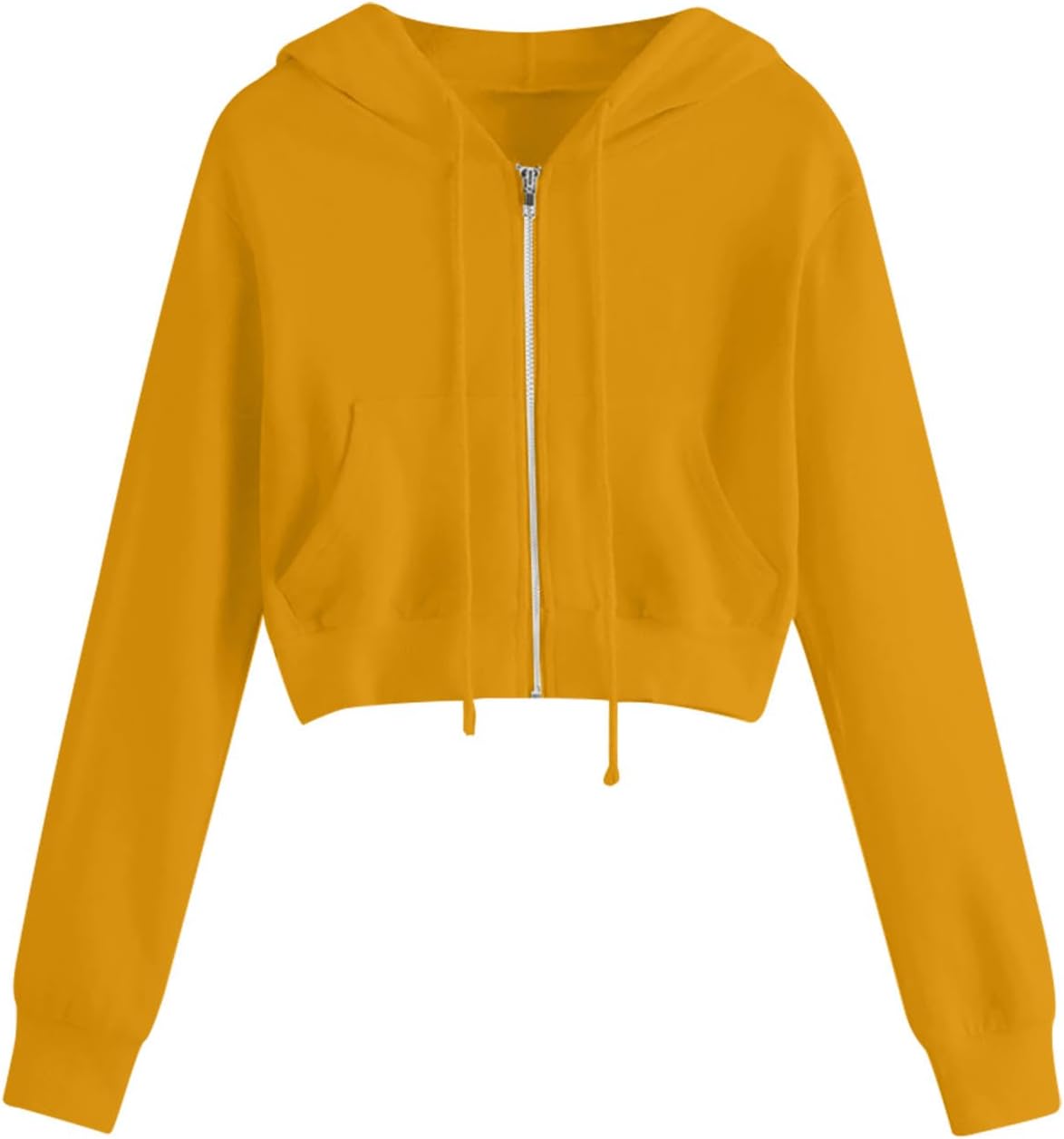 トップス WEB LOGO CROP HOOD ZIP UP Hoodies for Women Zip Up Sweatshirts Cropped Hoodie Long