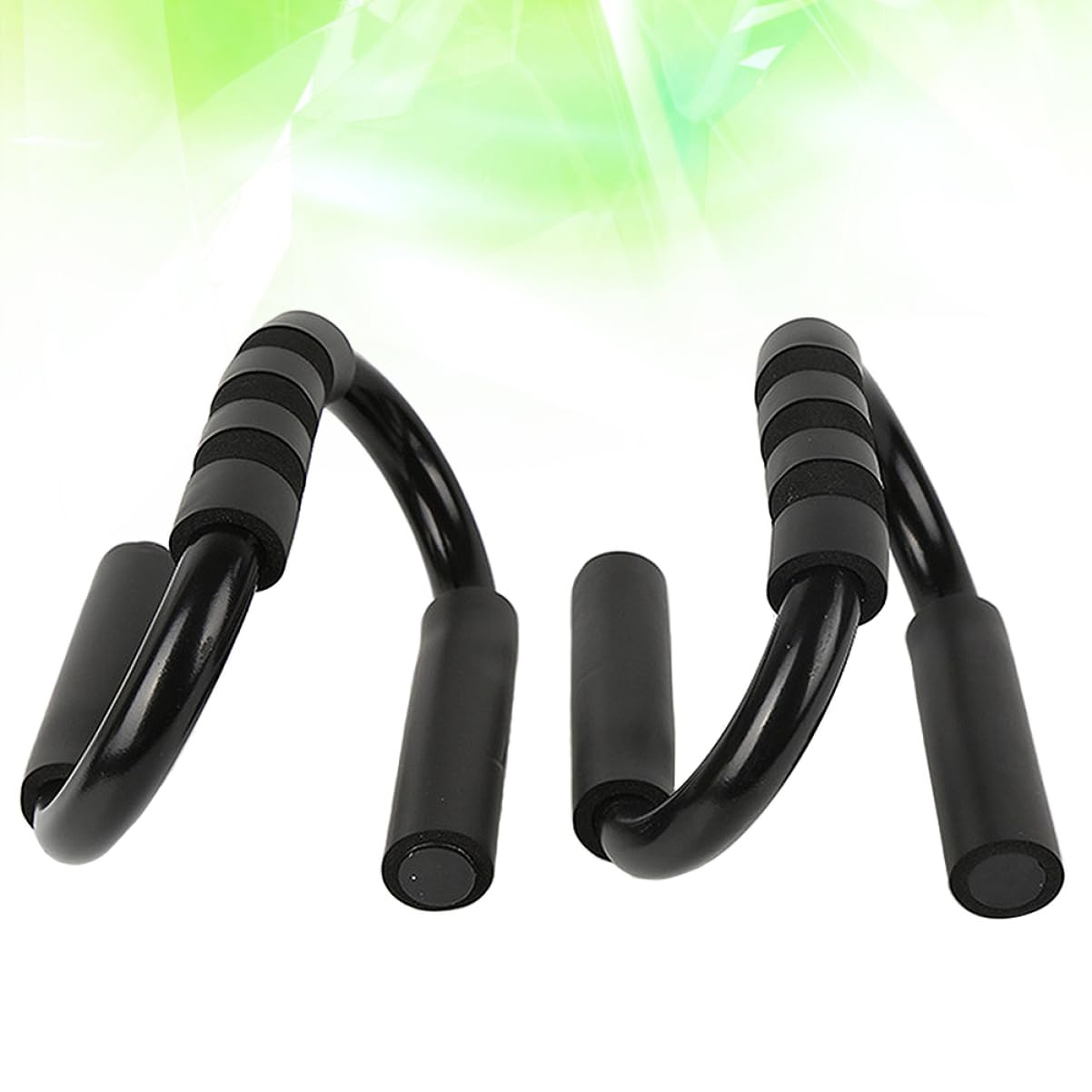 BRIGHTFUFU 1pair Rack Fitness Push-ups Stand Training Black Handle Chest Muscle Abdominal Trainer Equipment for Men