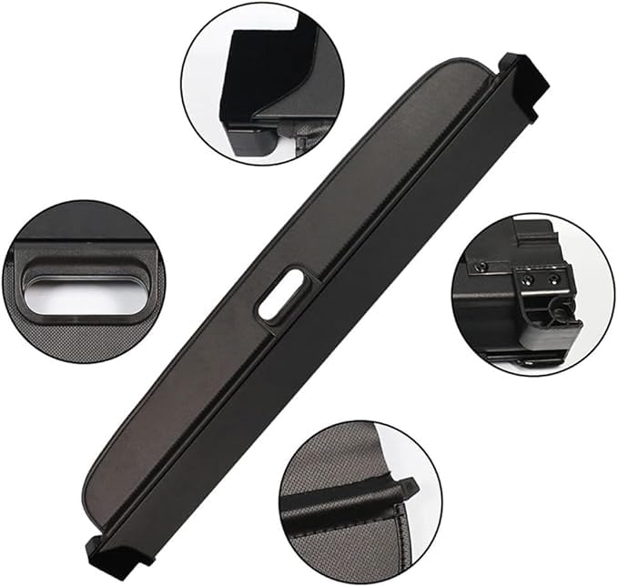 ZhangJW Frachtabdeckung für Mercedes Benz B Class W245 B180 B200 B170 2005-2011,Schwarz Ausziehbare Kofferraumabdeckung Rollo