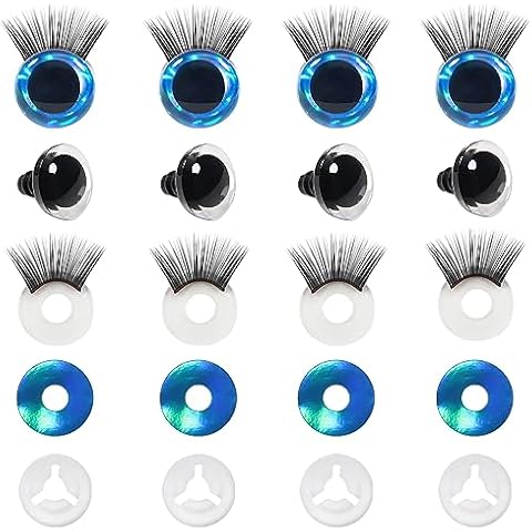 TOAOB Glitter Safety Eyes for Dolls Cover