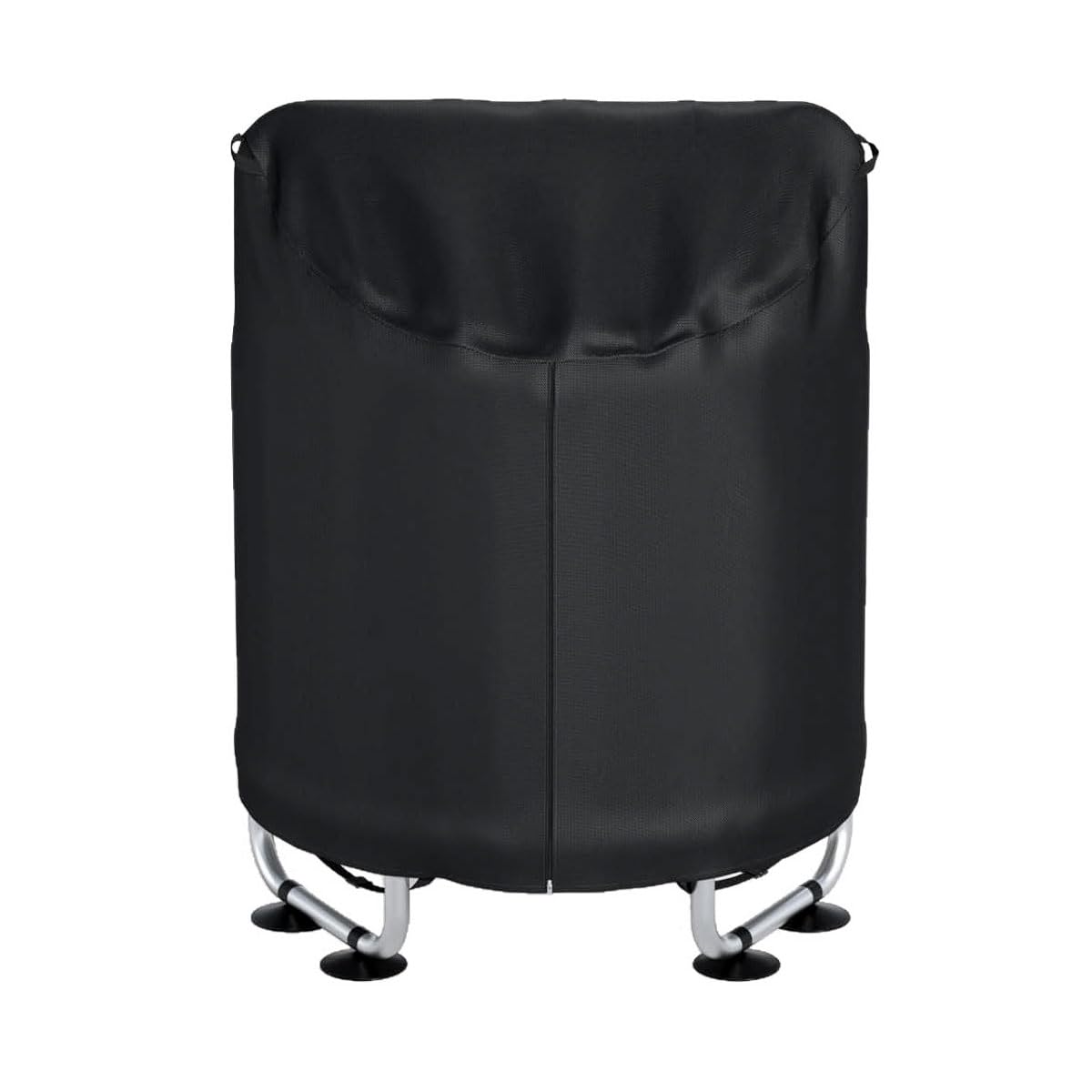 Round Trampoline Cover 210 Oxford Fabric Waterproof Weather Resistant Protector Quick Zip Fit Windproof Straps Outdoor Garden Yard Rain Snow Shield