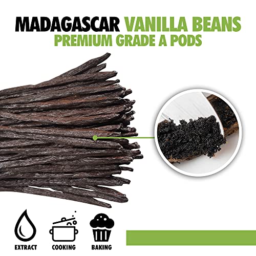 image for FITNCLEAN HERBS AND SPICES 12 Organic Madagascar Vanilla Beans Grade A