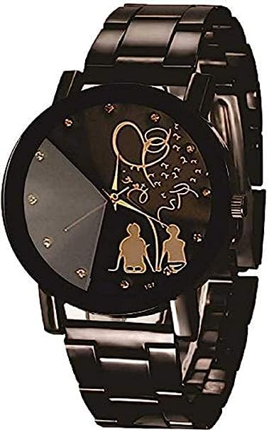 SATNAM ART Womens Metal Bezel Claspy Buckle Metal Case Analogue Watch-Pack of 1 (S-C-1038_Black) (B0CCLCL71M) Amazon Price History, Amazon Price Tracker