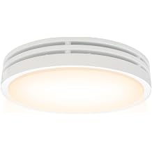 Akicon Bathroom Exhaust Fan with Light, 110CFM, 2.0 Sones for Ceiling, 1000lm Dimmable LED Light and 150lm Nightlight Dual Color Bathroom Vent Fan for Home, Round, White